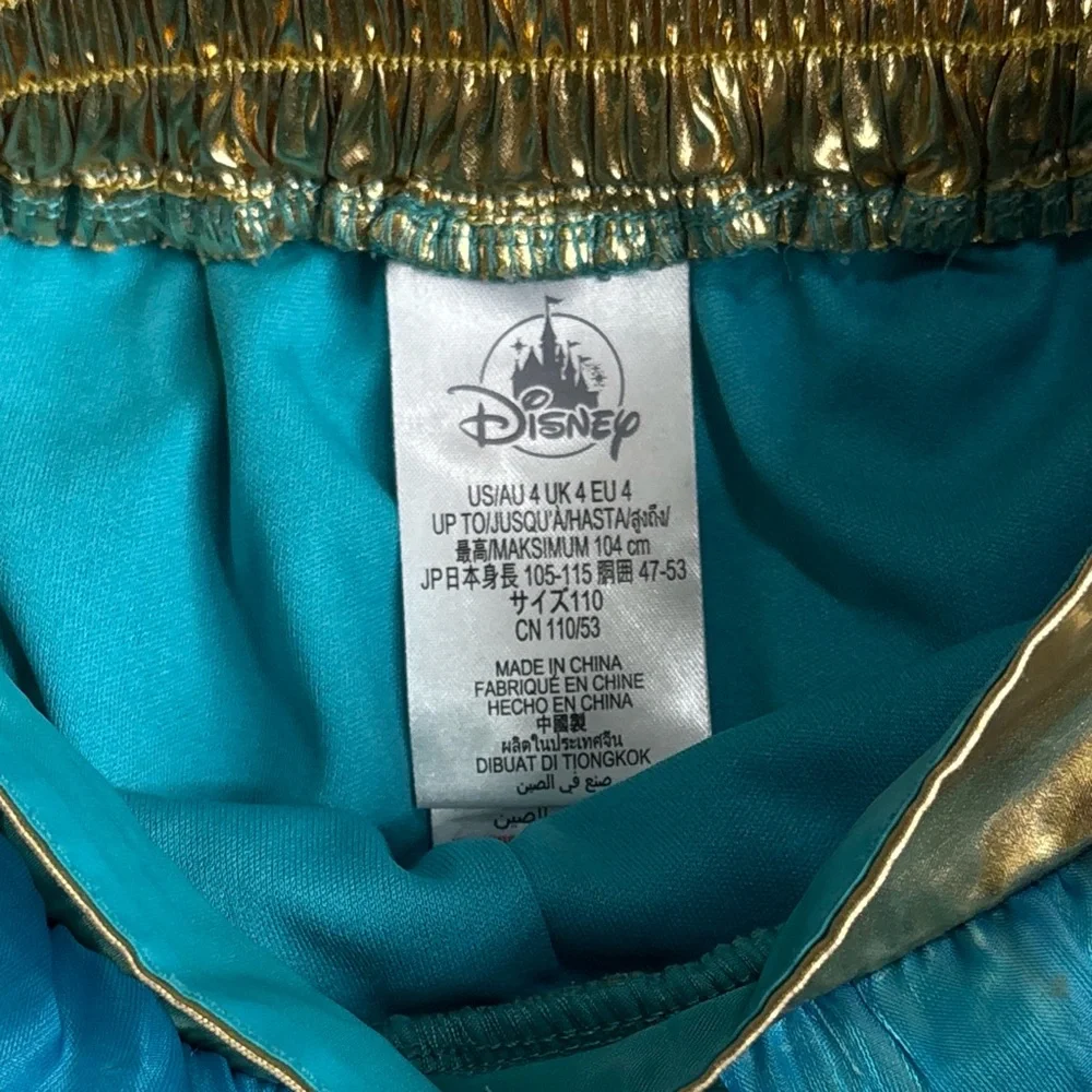 Authentic Disney Store Princess Jasmine Costume - 2pc Set Girls Size 4 - Picture 2 of 7